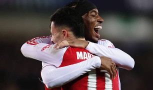 Madueke ghi cú đúp, giúp Arsenal hạ gục Club Brugge với tỷ số 3-0