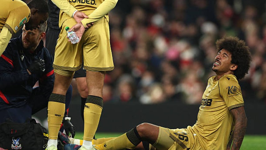 Chấn thương của Chris Richards trong trận Arsenal vs Crystal Palace có thể cản trở hành trình tới World Cup