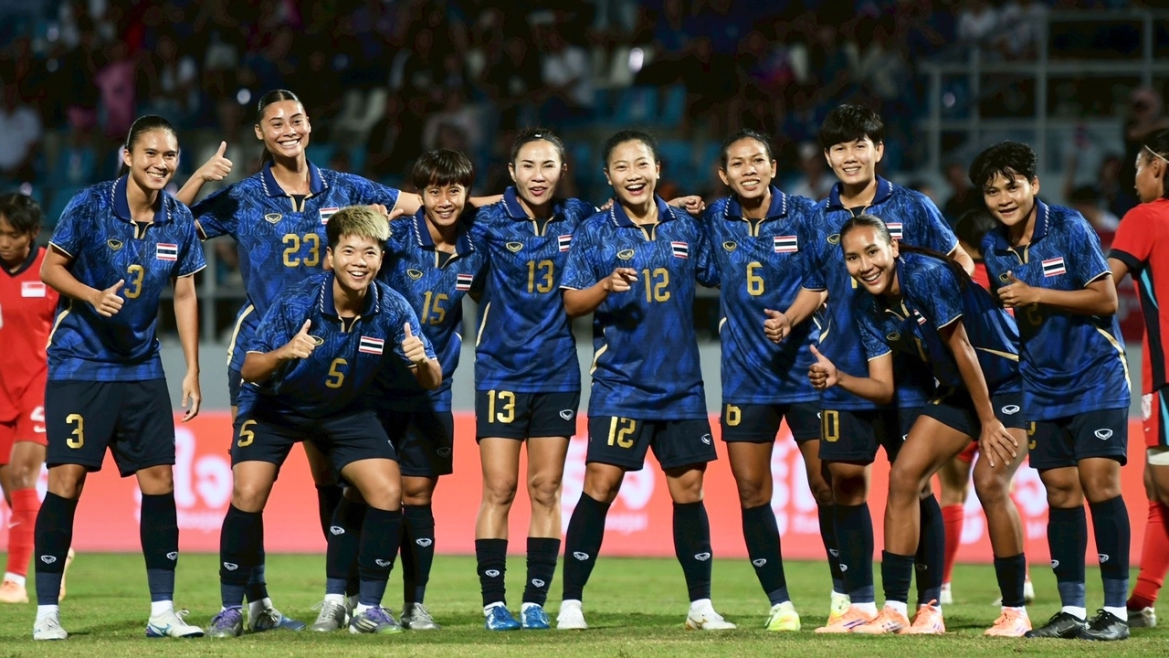 Nữ Thái Lan đoạt vé vào bán kết SEA Games 33 sau chiến thắng ấn tượng trước Singapore