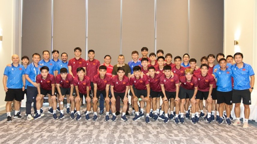 Trần Quốc Tuấn động viên U22 Việt Nam tại SEA Games 33: Khát khao chiến thắng!