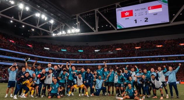 Singapore xuất sắc vượt qua vòng loại cúp châu Á.