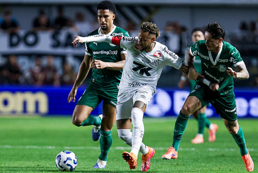 Neymar gây bão, giúp Santos đánh bại Palmeiras với bàn thắng ở phút thứ 91.